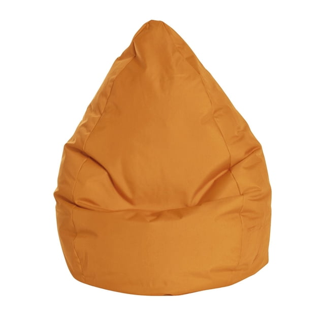 Gouchee Home Brava Orange Bean Bag Chair – Water-Repellent Fabric with Polystyrene Bead Filling, Suitable for Adults and Teens, Lightweight & Portable Seating for Bedroom, Dorm or Living Room