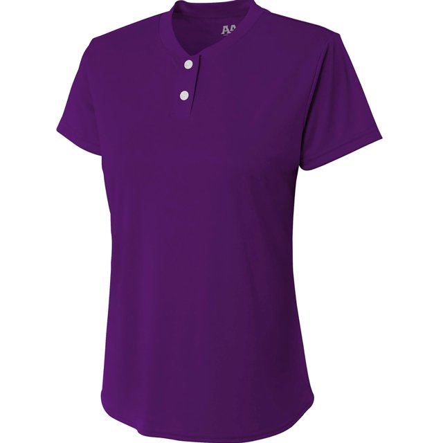 Camiseta Henley de 2 Botones Tek para Niñas Morado S