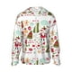 thumbnail image 1 of Balery Snowflakes Santa Claus Sudadera ligera de manga larga con capucha y protección solar UPF 50+ para hombre y mujer, ideal para pesca y running-XX-Large, 1 of 7