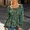 Green, variant on Off The Shoulder Peplum Blouses for Women Floral Puff Long Sleeve Smocked Waist Tops Boho Vacation Flowy Shirts