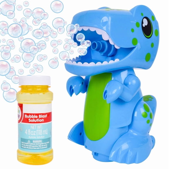 Play Day Bump N Go Bubble Blowing Dino with Lights, Sounds & Movement for Children Ages 3 