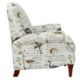 thumbnail image 2 of Sunset Trading Bird Script Fabric Manual Reclining Chair in Ivory, 2 of 6
