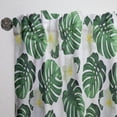 thumbnail image 3 of DESIGN ART Designart 'Monstera Leaves with Blossoming Exotic White Flowers' Floral Curtain Single Panel 52 in. wide x 95 in. high - 1 Panel 95 Inches, 3 of 5