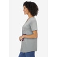 thumbnail image 3 of Woman Within Plus Size Cuffed Americana Print Tee, 3 of 5