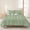 Olive Green, variant on 3 Pieces King Quilt Set,Denim Blue and White Striped Soft Bedding Sets with 1 Quilt & 2 Pillow Shams,Modern Minimalist Lines Summer Bedspread Lightweight Coverlet Comforter for All Season