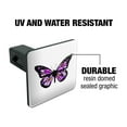 thumbnail image 2 of Butterfly with Flowers Tow Trailer Hitch Cover Plug Insert 1 1/4 inch (1.25"), 2 of 3