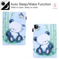 thumbnail image 4 of iPad Pro 11 Case 2020 2nd Generation, Allytech PU Leather TPU Inner Smart Cover Auto Sleep Wake Folio Flip Kickstand Full Protection Case for Apple iPad Pro 11 2nd Gen, Panda, 4 of 7