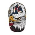 thumbnail image 2 of Kdxio Unisex American Bald Eagle Pattern Baseball Cap Unisex Washed Classic Adjustable Hat, 2 of 5