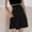 Black, variant on Maternity Modal Shorts for Women Over the Belly Summer Solid Color Pregnancy Adjustable Waist Loose Shorts with Pockets Black M