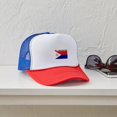thumbnail image 4 of CafePress - St. Maarten Flag - Adjustable Unisex Printed Trucker Hat with Mesh Back, 4 of 10