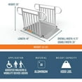 thumbnail image 2 of EZ-ACCESS GATEWAY 3G 4 Foot Solid Surface Aluminum Portable Wheelchair Ramp, 2 of 10