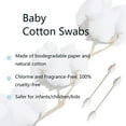 thumbnail image 2 of Safety Cotton Swabs with Large Tips for Newborn, Babies, Kids, Children 325 Pack, 2 of 6