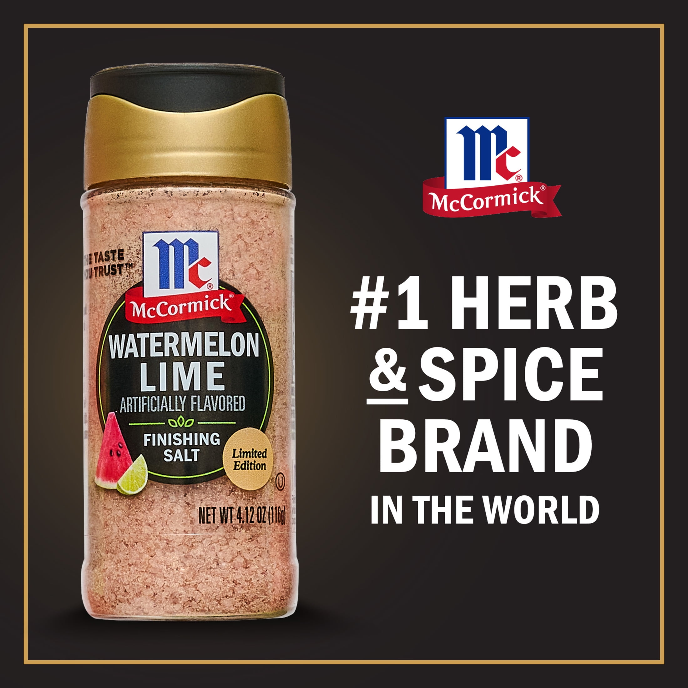 McCormick Watermelon Lime Finishing Salt, 4.12 oz Bottle
