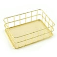 thumbnail image 1 of Cesta de almacenamiento de metal de escritorio, bandeja de almacenamiento de rejilla de caja de almacenamiento de hierro forjado, 1 of 5
