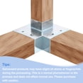 thumbnail image 5 of 3-Way Gazebo Brackets Kit, Rectangle Corner Bracket Woodworking DIY Post Base Kit for 1.6" x 3.1" Lumber for Outdoor Patio Gazebo Log Cabins (8 Pack), 5 of 6