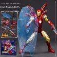 thumbnail image 3 of Figura de acción de lujo original de Zd Iron Man Mk85 2.0 con luz LED, edición Mark 85 Lxxv Nano Armor 1/10, Avengers Endgame Legends Toy, 3 of 5
