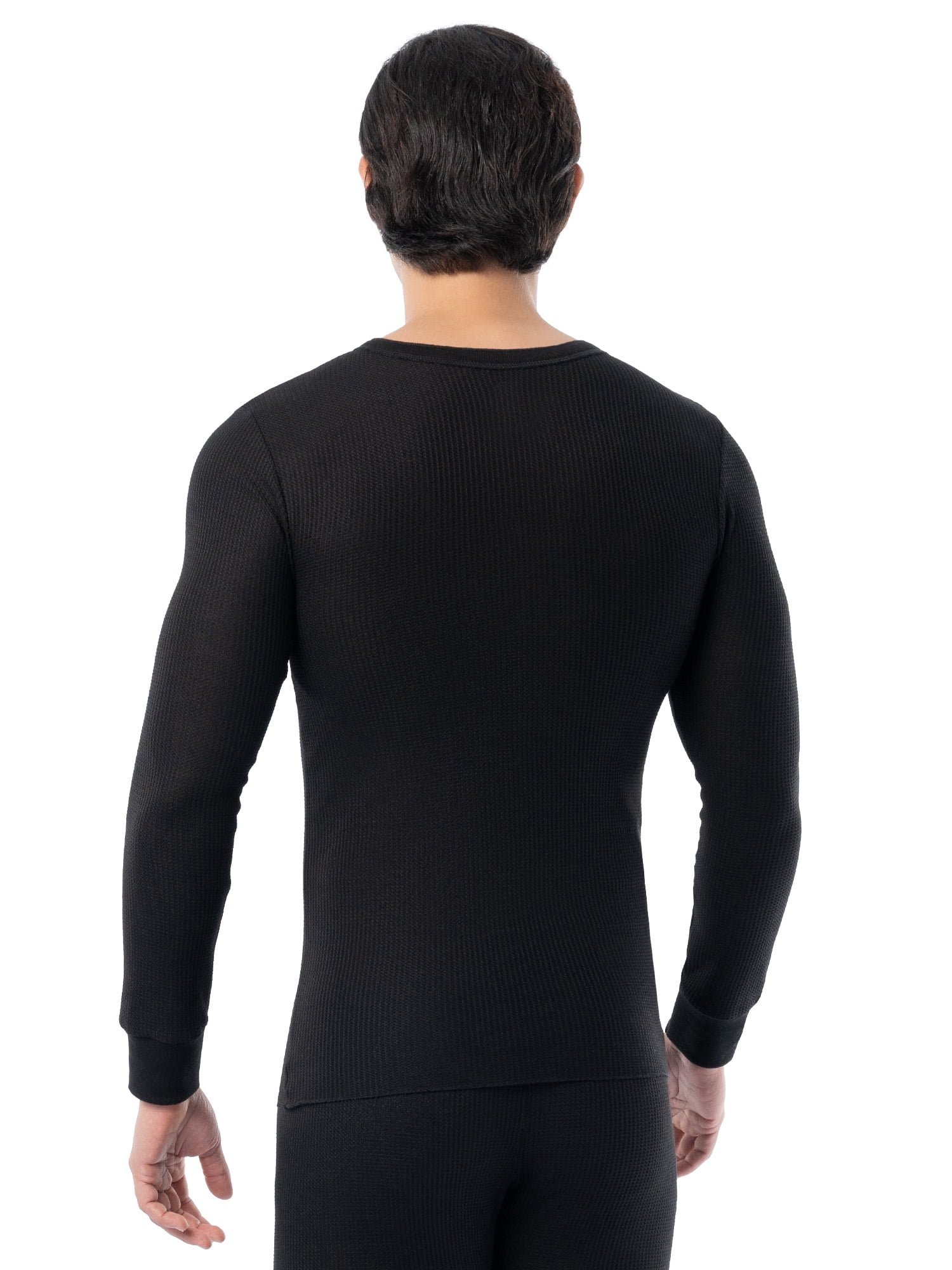 Fruit of the Loom Men's Thermal Waffle Underwear Henley Top, Sizes S-5XL