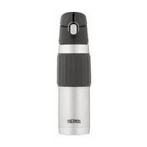 Thermos Stainless Steel Hydration Bottle - 18 fl oz (532.3 mL) - Vacuum - Black, Stainless Steel