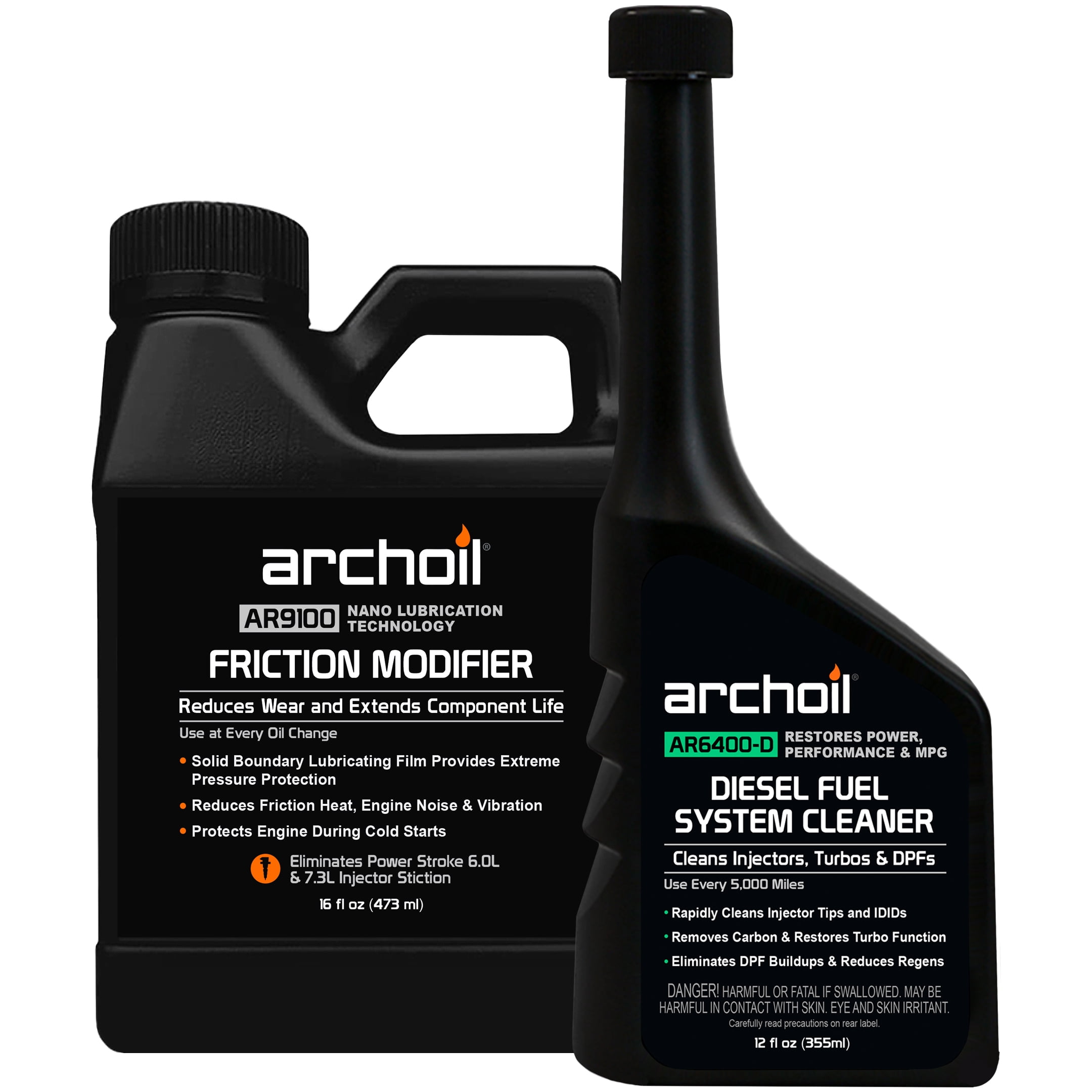 Archoil AR9100 Friction Modifier + AR6400D Diesel Fuel System Cleaner