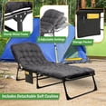 thumbnail image 2 of Wakeman Outdoors Folding Camping Cot with Mattress for Adults up to 440lbs, Gray, 2 of 7