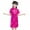 Hot Pink, variant on Cheongsam Dress for Kid Girls Colorful Peony Patterns Qipao Slim Fit Short Sleeve Floral Violet Print Bodycon Mandarin Collar Side Slit Chinese Dress