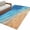 Blue, variant on Aqua Ombre Coastal Large Area Rugs for Bedroom Living Room, Soft Non Slip Carpet Bedside Rug, Summer Nautical Beach Ocean Seaside Round Floor Cover Kitchen Accent Rug 4' for Dining Room/Office