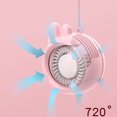thumbnail image 4 of Bearachild Mini ventilador de mano portátil recargable cuello Loon cuerda de refrigeración oficina viaje reposición dormitorio estudiante regalos Electrónica Amarillo, 4 of 6