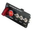 thumbnail image 5 of Car 12V Racing Car Ignition Switch Panel Engine Start Stop Ignition Push Buttons Toggle Switch Panel, 5 of 5