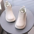 thumbnail image 4 of YLYL Girls Ankle Boots Kids Comfortable Slip on Lug Sole Chelsea Booties for Toddler Little Kid Big Kids, 4 of 6