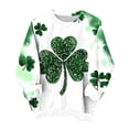 thumbnail image 3 of TaTaai Women Fashion St. Patrick's Day Printed Loose Round Neck Sweatshirt Ladies Long Sleeve Hoodless Casual Top Soft Comfortable for Daily Home Office Streetwear Spring Fall Winter Gift, 3 of 6