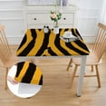 thumbnail image 2 of HAOXIT Print Square , Rectangular Table Cloths, Striped for Party Decorations 52*52, 2 of 8