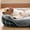 Brown, variant on Washable Small Medium Dog Bed - Rectangle Fluffy Plush Pet Bed, Comfy Corduroy Fleece and Non-Skid Bottom, 25x21x7 Inches, Suitable for Pets Up to 20 lbs, Grey