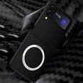 thumbnail image 3 of TECH CIRCLE Case for Samsung Galalxy Z Flip4,Shockproof PC Carbon Fiber Protective Slim Fit Phone Cover Compatible with Wireless Charging For Galaxy Z Flip 4, Black, 3 of 8