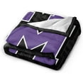 thumbnail image 2 of Mount Union Purple Fleece Blanket, Very Soft Microfiber Flannel Blanket for Couch Warm and Cozy for All Seasons, 2 of 6