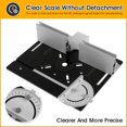 thumbnail image 3 of Router Table Insert Plate 9.4 x 7.9 x 0.2 Inch Aluminum Alloy Portable Milling Machine Flip Board with Clear Scale, 3 of 8