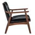 thumbnail image 5 of Convenience Concepts Take a Seat Natalie Accent Chair, Black Faux Leather/Espresso, 5 of 11