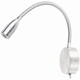 thumbnail image 1 of Lunartec Gooseneck Bed Lamp: LED bed & reading lamp with gooseneck, wall mounting, 3 W, cool white (Reading Lamp Bed Gooseneck) style301, 1 of 5