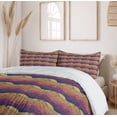 thumbnail image 6 of Ambesonne Psychedelic Duvet Cover Sets, Curly Waves Art, 2-King, Quartz Apricot Dried Rose, 6 of 7