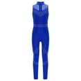 thumbnail image 3 of Miutii Kids Girls Sleeveless Shiny Rhinestone Gymnastic Leotard Full Body Unitard Jumpsuit Ballet Dance Bodysuit Blue 8, 3 of 5