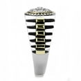 thumbnail image 4 of Luxe Jewelry Designs Men's Two Tone Stainless Steel Ring with Round Cubic Zirconia - Size 9 (Pack of, 4 of 4