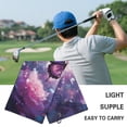 thumbnail image 5 of Yuyamidu Purple Butterfly Golf Bags Towel Purple Rose Golf Towels for Men Women Golfer Soft Fabric Golf Accessories for Cart, Club or Bag, 5 of 7