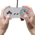 thumbnail image 1 of 2x Super Nintendo SNES USB Classic Famicom Controller para juegos de PC MAC, 1 of 3