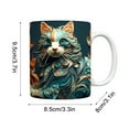 thumbnail image 3 of Cagogo under $5 Ceramic Coffee Mug Multifunctional, Fashionable Ceramic Mug, Creative Space Cat Pattern Coffee Cup, Multifunctional Ceramic Drinking Mug, 300-400ml Coffee Tea Cup, 3 of 6