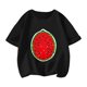 thumbnail image 2 of Camisetas con cuello redondo, camiseta con lentejuelas de sandía, camiseta con lentejuelas de sandía, camiseta informal optimizada para la excelencia, 2 of 8