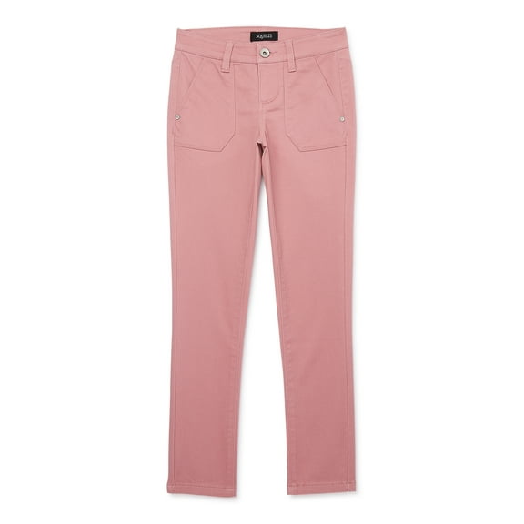 Squeeze Girls Sateen Pants with Utility Pockets, Sizes 7-12