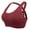 Wine Red, variant on Tinglu Yoga Bra Back Strappy Sports Bras with Removable Padded