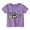 #0354-Purple, variant on Cowsor Kids Happy Easter Bunny Print Loose Crew Neck Short Sleeve Tee Soft Breathable Cotton Casual Easter Top for Tween Boys Girls 1-14 Years