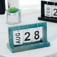 thumbnail image 5 of Calendar Block - Wooden Perpetual Desk Calendar - Home and Office Decor,Creative Nordic Wooden Page-turning Calendar Ornament Study Desk Decoration, 5 of 7