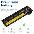 thumbnail image 4 of 01AV425 Laptop Battery Replacement for Lenovo ThinkPad T470 T570 T480 T580 A475 P51S P52S TP25 Series 4X50M0881 01AV491 SB10K97582 SB10K97583 L18M6P71 SB10K97661 02DL023 10.8V 48Wh 6-Cell, 4 of 9