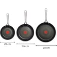 thumbnail image 4 of Jamie Oliver by Tefal Nonstick Coated Stainless Steel Pan Set 9.5" & 11", Induction Compatible, Oven Safe up to 500°F, Chef's Stainless Steel Skillet, Frying Pan, Kitchen Essentials, Silver, 4 of 6